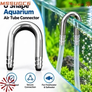 MSSUGC6 Air Tube Connector, U Shape 4-5mm Tube Aquarium Airline Connector,  Rust Resistant Stainless