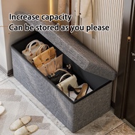 Folding storage stool Storage stool Shoe stool Storage bin Household folding rest stool