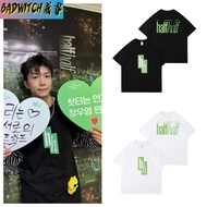 Kpop 2PM WooYoung Top Summer Women's Harajuku Cotton Short Sleeve Couple Shirt T-Shirt