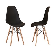 Creative Dining Chair Eames Backrest Nordic Bulk Chair Solid Wood Chair Eames Leisure Modern Simple 