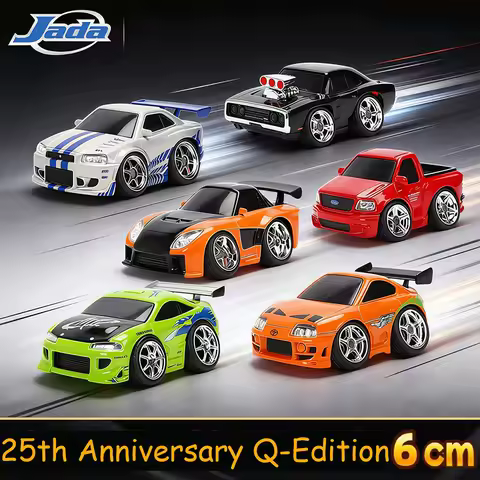 Jada 1:43 Scale Supra/RX7/Charger/GTR/Eclipse/F150 Q Edition Alloy Car Model Static Collection Decor