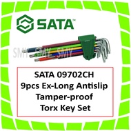 SATA 09702CH 9pcs Ex-Long Antislip Tamper-proof Torx Key Set