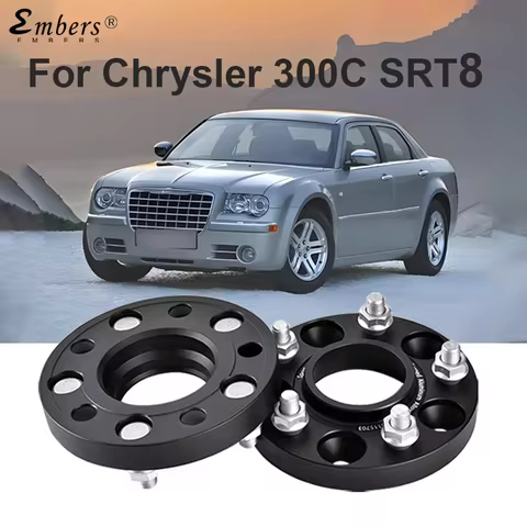 Embers For Chrysler 300C SRT-8 PCD 5X115 CB 71.6 M14X1.5 Black Forged aluminum Wheel Spacer Hub Adap