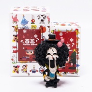 One Piece Blind Box PVC Figure Luffy Sanji Zoro Chibi Collectible Anime Toy Gift for Valentines Day 