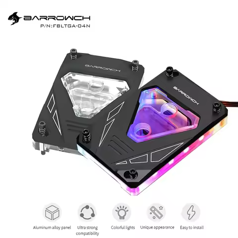 Barrowch AM5 CPU Water Block For AMD Ryzen AM4 AM3 Platform Processor Watercooler Radiator M Series 