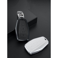 Proton X50 X90 S70 Aluminium + Leather Remote Screw-less Car Key Cover Casing with keychain