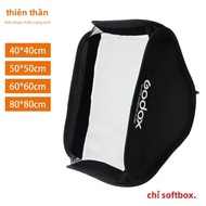 Hộp Mềm Có Thể Gập Lại Godox Speedlite Flash Cho Giá Đỡ Loại S 40x40cm/50x50cm/60x60cm/80x80cm Tương
