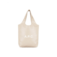 {Blanking up} กระเป๋าถือหนัง APC Logo สำหรับผู้หญิง ความจุขนาดใหญ่ กระเป๋าสะพายไหล่ข้างเดียวสำหรับเด