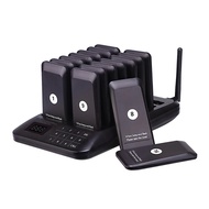 1 Set Restaurant Pager Calling System with 16 Pager Receivers for Clinic Food Truck Waiter Pagers Cu