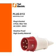 Industrial Plug 013 3P-16A 3 Pin 16A Plug-013 Plug-Socket
