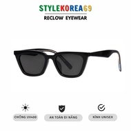 [RECLOW] Korean Reclow FB211 sunglasses with anti-UV400 black, Korean personality sunglasses Reclow 