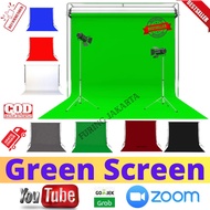 2 Meter Green Screen Youtuber Background Backdrop zoom 100gsm Green Screen Background
