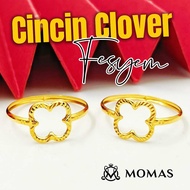 Cincin Clover Fesyen Emas 916 Emas Cincin Emas Viral Bajet Emas Cincin Clover Emas 916 Tulen