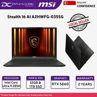 MSI Stealth 16 AI A2HWFG-035SG Gaming Laptop (Intel Core Ultra 9 285H/32GB RAM/1TB SSD/16in QHD+/RTX