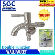 SGC STAINLESS Double Function Wall Faucet SUS304-9028