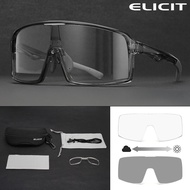 ELICIT Cycling Sunglasses Road Bike Photochromic Glasses Polarized MTB Mountain Bicycle Fishing Runn