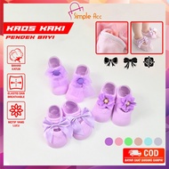 DO-P615 Baby Girl Short Socks with Floral Lace Ribbon Pattern Cute Girls' Socks/ Imported Baby Sock 