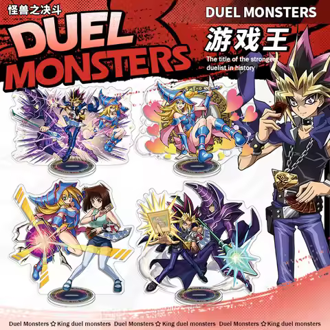 Anime Yu-Gi-Oh! Acrylic Stand Mutou Yugi ATEM Figures Miniatures Manga Figurines Garage Kits Model T