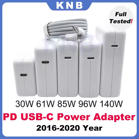 30W 61W 87W 96W 140W PD USB-C Power Adapter Type-C Fast Charger For MacBook Pro Air A1706 A1707 A214