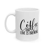 2 Coffee Bar Love Is Brewing-01 CQ Ceramic Mug 11Oz