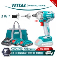 Total 2 in 1 Impact Driver & Impact Wrench TIWLI20208