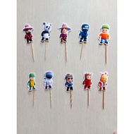 STUMBLE GUYS CUPCAKE TOPPER STUMBLE GUYS CUPCAKE TOPPER STUMBLE GUYS CUPCAKE/ CHARACTER CAKE TOPPER/