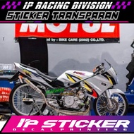 STRIPING NINJA KRR SSR TRANSPARAN RACING EDITION STICKER MOTOR STRIPING TRANSPARANT BISA CUSTOM