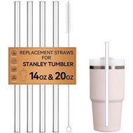 Penggantian Jerami Untuk Tumbler Stanley 14 oz & 20 oz, Penyedut Penyedut Boleh Digunakan Semula Jel