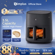 Simplus Digital Air Fryer 3.5L 1450W Multi-functional Digital LED Screen Touch Smart Sensing Power O