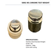500g M1 CHROME TEST WEIGHT Stainless Steel Standard Weight