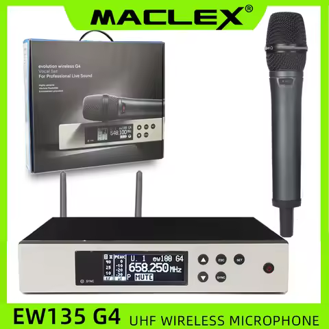 Maclex EW135G4 EW100G4 Wireless Microphone System with E835S Haneheld Bodypack headset Professional 