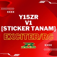 YAMAHA Y15/Y15ZR V1 RAPIDO BODY COVERSET STANDARD - STICKER TANAM/AIRBRUSH