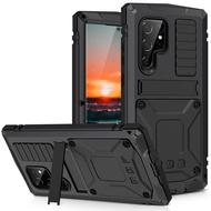 Rugged Armor Shockproof Case for Samsung Galaxy A32 A52 A72 M32 S21 FE Note 20 S22 S20 Ultra Plus Coque Full-Body Metal Cover