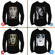 Adele Tshirt 100% Cotton Black | Size SML XL XXL 3XL 4XL | Long Sleeve T-Shirt | MEN'S DISTRO T-SHIR
