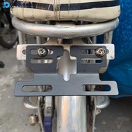 DIGIFOUNDER Electric Scooter Tail Light License Plate Holder Metal Rear License Plate Bracket Modifi