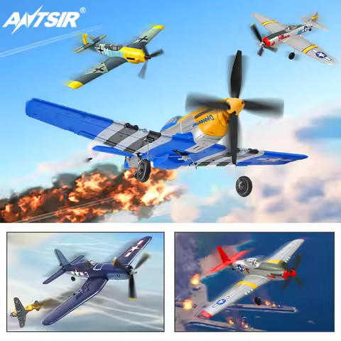 VOLANTEXRC RC Plane 400mm Zero/P51 Mustang /BF109/Spitfire RTF Airplane with Xpilot Stabilization Sy