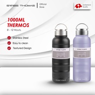 Swiss Thomas Thermos Bottle Cup 1000ml Stainless Steel Termos Insulated Vacuum Flask Tumbler Water B