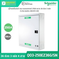 Schneider Electric QO3-250EZ36G/SN ตู้โหลดเซ็นเตอร์ 36ช่อง แบบเมนเบรกเกอร์ 3เฟส 4 สาย