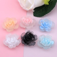 10pcs/set Nightlight Large Rose Resin Flatbacks DIY Cream Gum Phone Case Accessories Bag Jewelry Dec