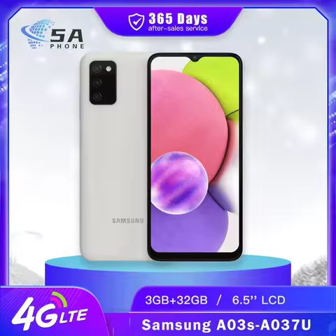 Original Samsung Galaxy A03s A03S cellphone 6.5'' 3GB RAM 32GB ROM WiFi 13MP+2MP*2+5MP Octa-Core gal