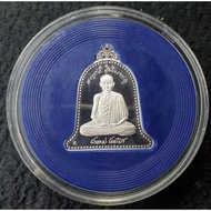 silver lp Kasem  BE2537 Thai amulet vip code number 999 泰国佛牌