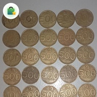 uang koin kuningan 500 rupiah melati kecil tahun 2000