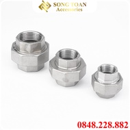 Rắc co ren Inox 304 khớp nối sống inox - Chất liệu Inox Siêu bền
