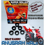 BRT RACING ROLLER 7 GRAM 8 GRAM 9 GRAM 10 GRAM 11 GRAM SCOOPY CARBON SPACY CARBON TYPE BLACK DIAMOND