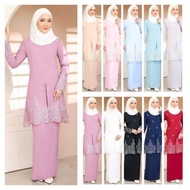 Noura Kurung Moden Sulam. 9112 Noura Embroidery Modern Kurung. Baju Raya. Kurung Nikah. Kurung Moden Viral. OOTD Raya.