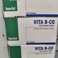 (BOX) Hovid Vita B-Co (VITAMIN B COMPLEX) Film Coated Tablet 10'Sx10 11/27