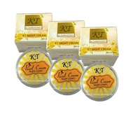 (แพ็ค 3 ชิ้น แพ็คเกจกล่องสีทอง) KT by บ้านครีมกระต่ายขาว KT night cream 10 กรัม ครีมเคที เคทีไนท์ครี