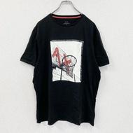ARMANI EXCHANGE Armani Exchange 短袖T卹，印花T卹，黑色，XL碼，古著