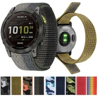 26 22mm Hook Loop Nylon Strap For Garmin Fenix 7 7X 6X 6Pro 5X Plus/945/955/EPIX /Enduro 2 /Tactix 7 Pro Smart Watch Wristbands