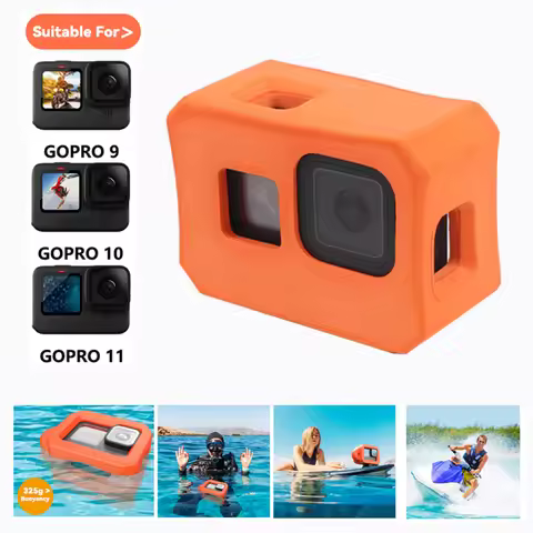 For Gopro 9 10 11 12 Accessories Waterproof Diving Floating Floaty Case Frame Surfing Foam Float For